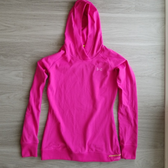 Under Armour Tops - Pink Under Armour Pullover With Hood
